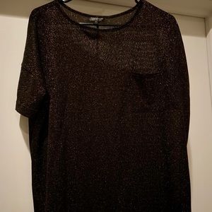 Topshop shimmery top